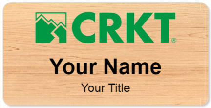 Custom name badges for CRKT knives