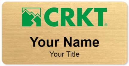 Custom name badges for CRKT knives