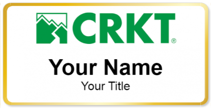 Custom name badges for CRKT knives