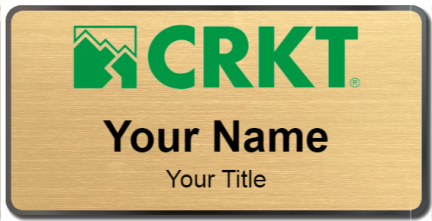 Custom name badges for CRKT knives