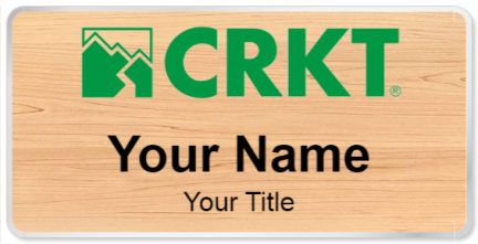 Custom name badges for CRKT knives