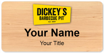 Custom name badges for Dickeys Barbecue Pit