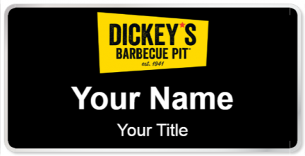 Custom name badges for Dickeys Barbecue Pit