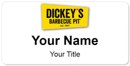 Custom name badges for Dickeys Barbecue Pit