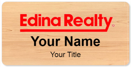 Custom name badges for Edina Realty