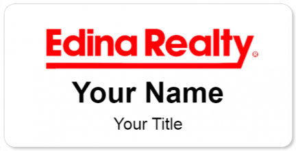 Custom name badges for Edina Realty