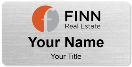 Custom name badges for Finn Real Estate