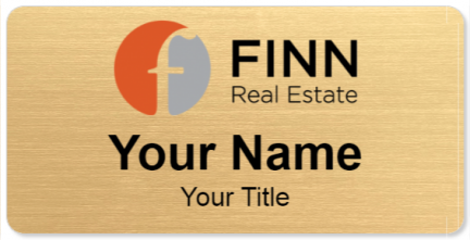 Custom name badges for Finn Real Estate
