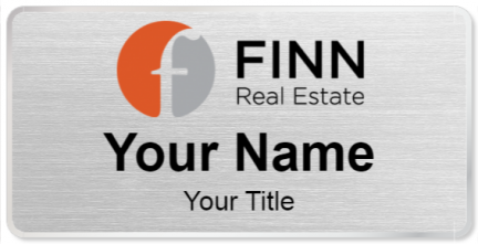 Custom name badges for Finn Real Estate