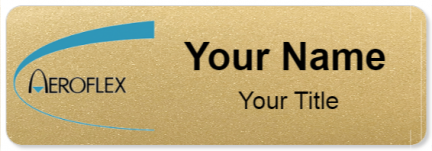 Custom name badges for Aeroflex
