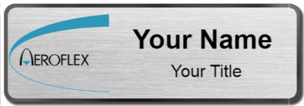 Custom name badges for Aeroflex