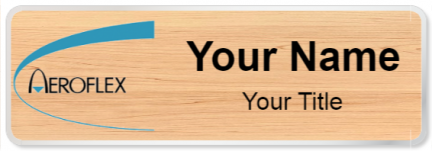 Custom name badges for Aeroflex