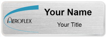 Custom name badges for Aeroflex