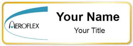Custom name badges for Aeroflex