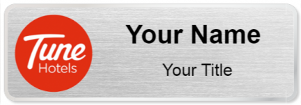 Custom name badges for Tune Hotels