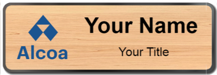 Custom name badges for ALCOA