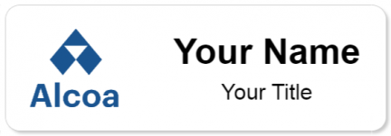 Custom name badges for ALCOA