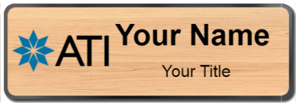 Custom name badges for Allegheny Technologies