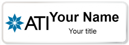 Custom name badges for Allegheny Technologies