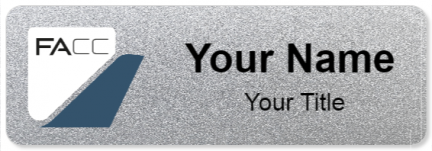 Custom name badges for FACC Aerostructures