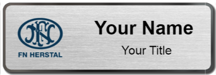 Custom name badges for FN HERSTAL