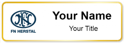 Custom name badges for FN HERSTAL