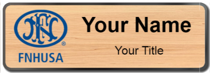 Custom name badges for FNH USA