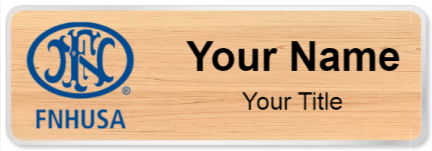 Custom name badges for FNH USA