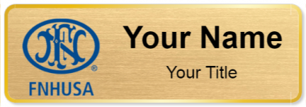 Custom name badges for FNH USA