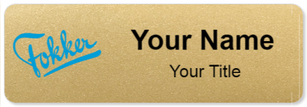 Custom name badges for Fokker Technologies