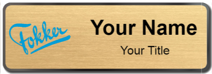 Custom name badges for Fokker Technologies