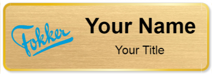 Custom name badges for Fokker Technologies