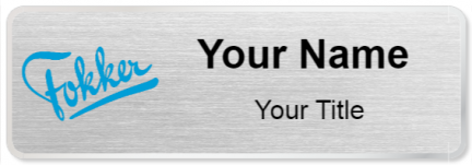 Custom name badges for Fokker Technologies