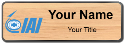 Custom name badges for Israel Aerospace Industries