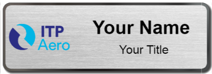 Custom name badges for ITP Aero