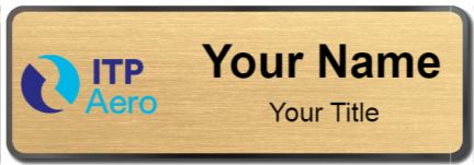 Custom name badges for ITP Aero
