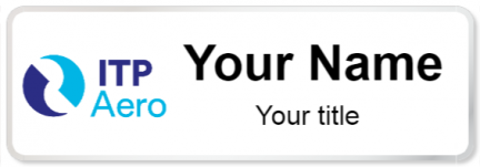 Custom name badges for ITP Aero