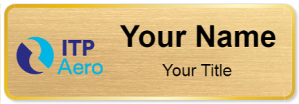 Custom name badges for ITP Aero