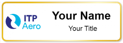 Custom name badges for ITP Aero