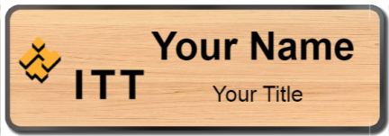 Custom name badges for ITT Corporation