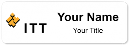 Custom name badges for ITT Corporation