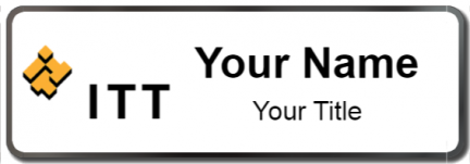 Custom name badges for ITT Corporation