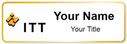 Custom name badges for ITT Corporation