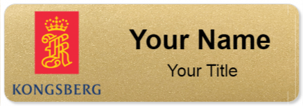 Custom name badges for Kongsberg Defence & Aerospace
