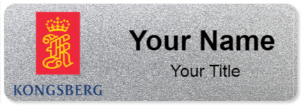Custom name badges for Kongsberg Defence & Aerospace