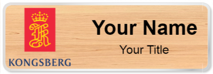 Custom name badges for Kongsberg Defence & Aerospace