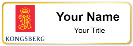 Custom name badges for Kongsberg Defence & Aerospace