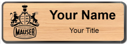 Custom name badges for Mauser