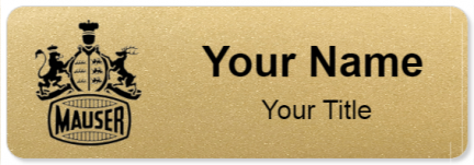 Custom name badges for Mauser