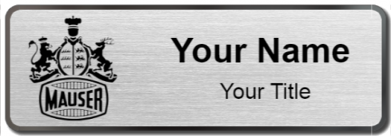 Custom name badges for Mauser